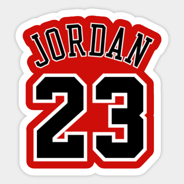 Jordan 23 Jersey Black Chicago Bulls Sticker TeePublic